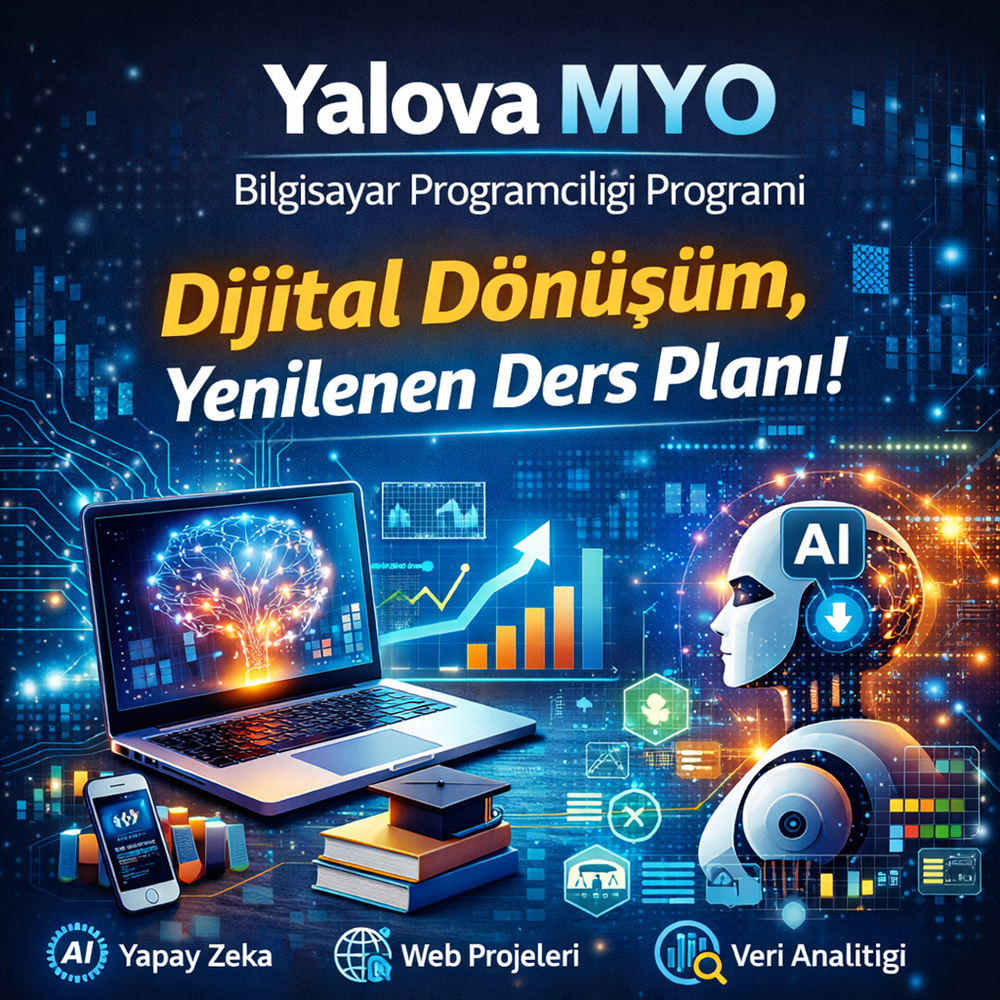 Yalova MYO Bilgisayar Programcılığı Programında Ders Planı Güncellendi